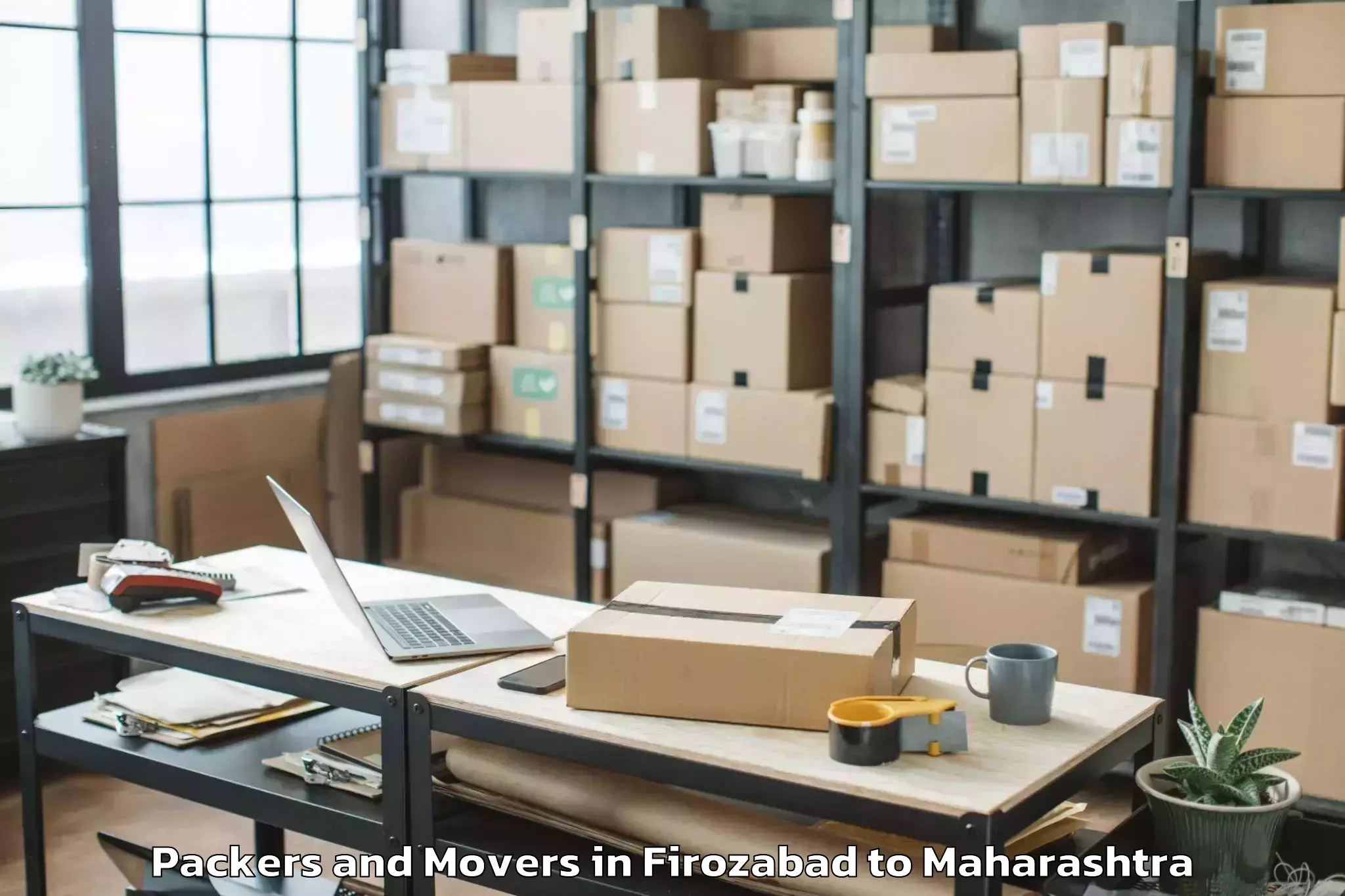 Quality Firozabad to Asangaon Packers And Movers